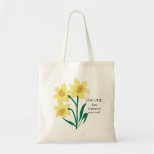 Daffodil March Birth Month Flower Bag