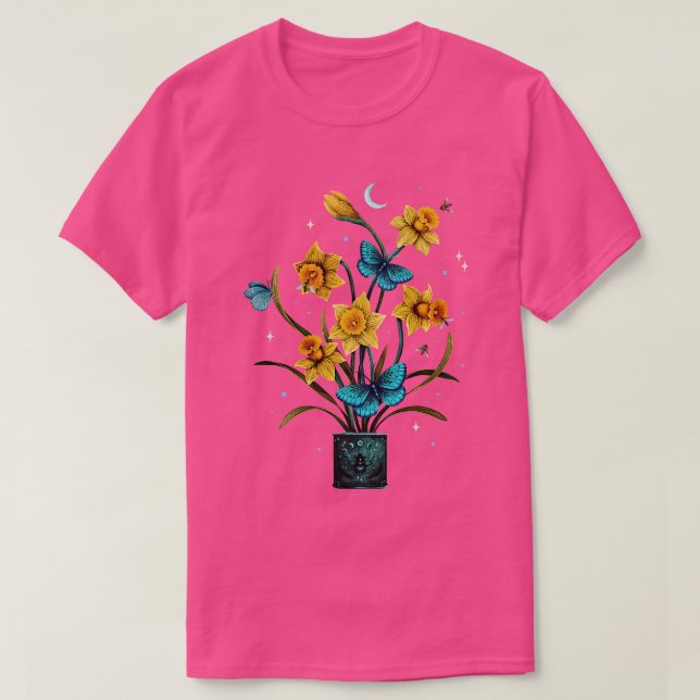 Daffodil March Flower T-Shirt (Design Front)