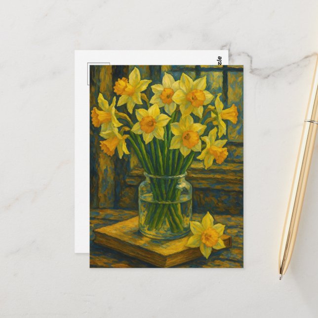 Daffodil Postcard (Front/Back In Situ)
