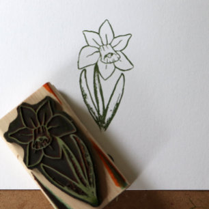 Daffodil Rubber Stamp