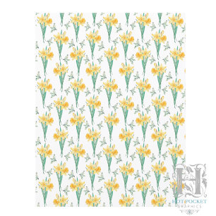 Daffodil Scrapbook Paper
