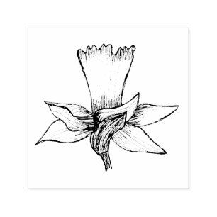 daffodil self-inking stamp