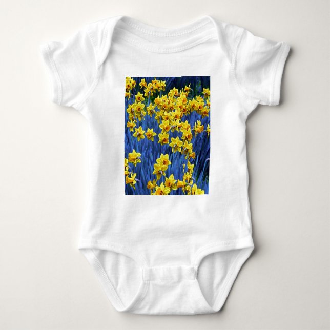 Daffodil Spring Fantasy Baby Bodysuit (Front)