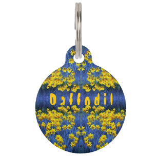 Daffodil Spring Fantasy Pet Tag