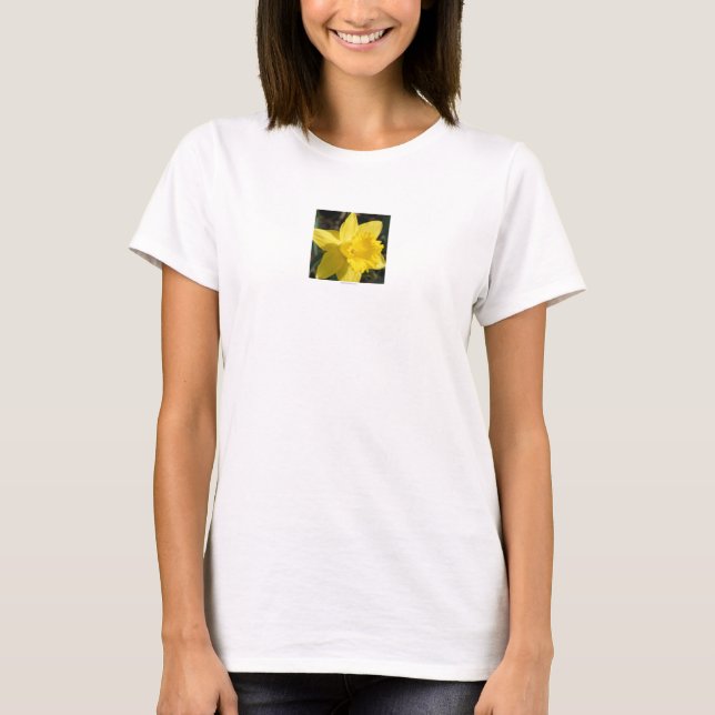 Daffodil Spring Flower T-Shirt (Front)