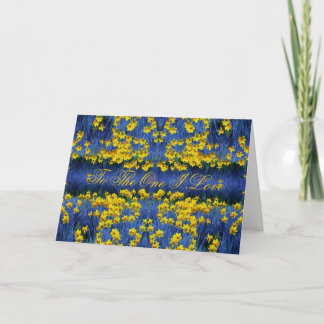 Daffodil Spring Valentine Holiday Card