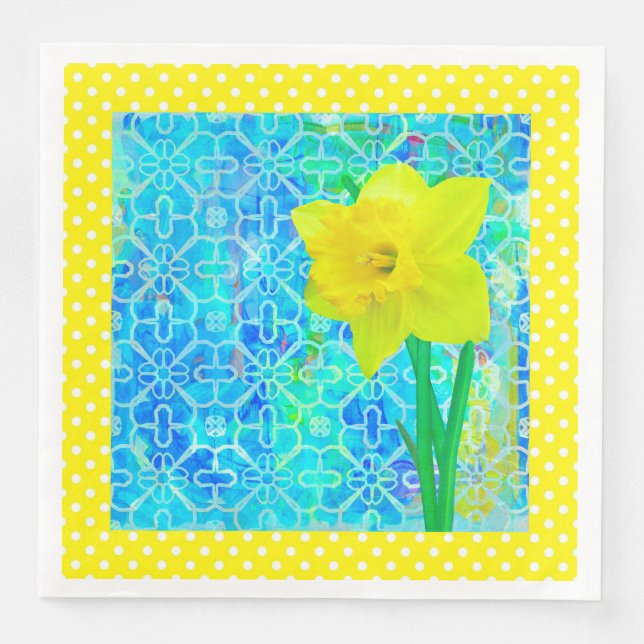 Daffodil Sunshine Napkin (Front)