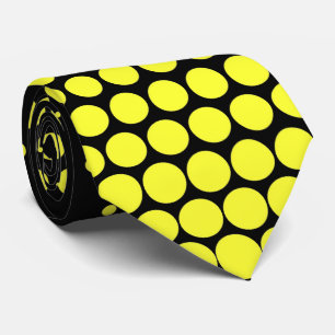 Daffodil Techno Dots Modern Black Tie