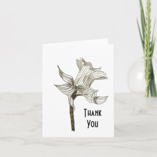 Daffodil Thank You Card