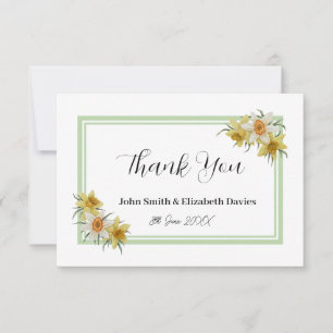 Daffodil Thank You Card