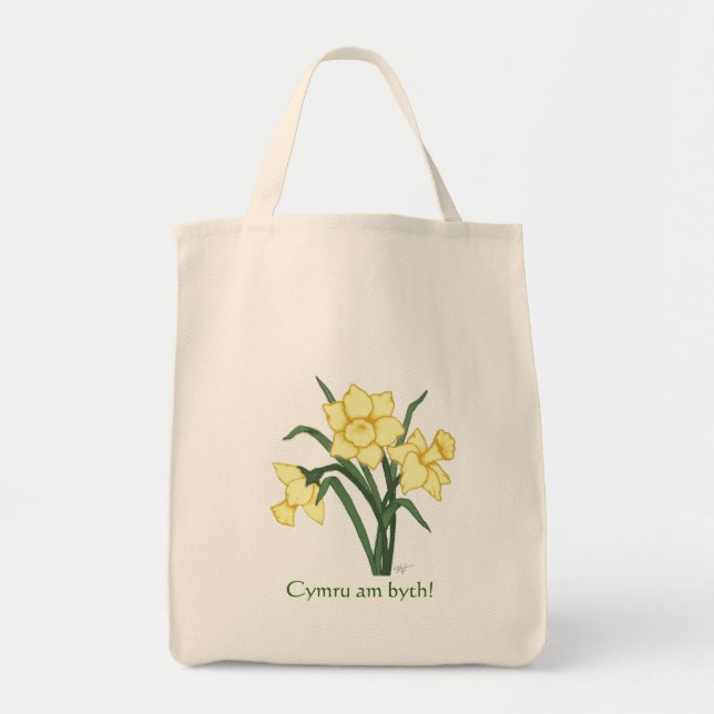 Daffodil Tote - “Cymru am byth!” Bag (Front)
