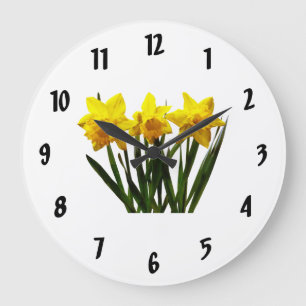 Daffodil Trio Large Clock