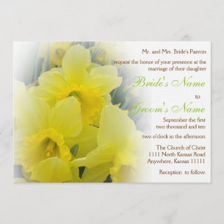 Daffodil Wedding Invitation