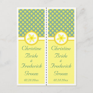 Daffodil Wedding, souvenir 2x bookmark postcard