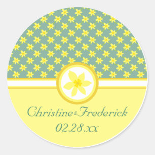 Daffodil Wedding, souvenir stickers