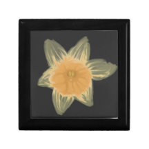 Daffodil Wooden Jewlery Gift Box