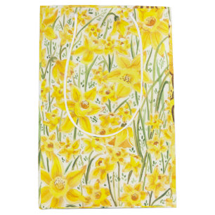 Daffodil Yellow Flower Gift Bag