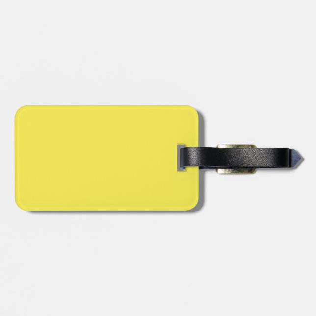 Daffodil Yellow Luggage Tag (Back Horizontal)