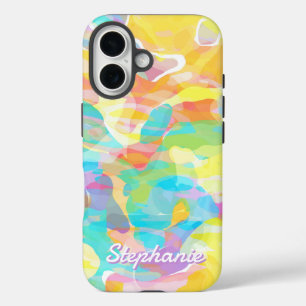 Daffodil Yellow Pastel Abstract iPhone 16 Case