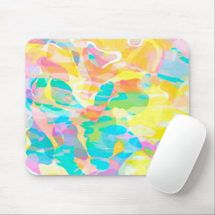 Daffodil Yellow Pastel Abstract Mouse Mat