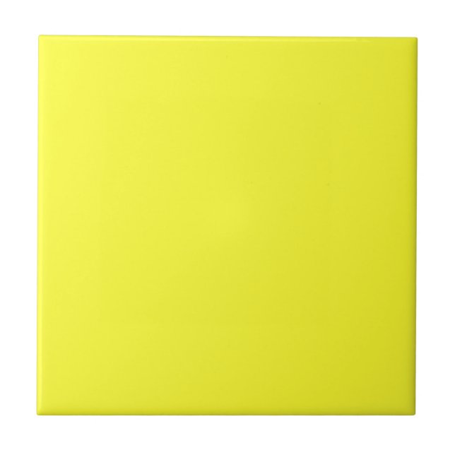 Daffodil Yellow Solid Colour | Classic Elegant Tile (Front)