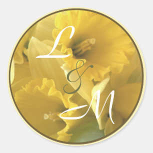 daffodile announcement envelope seal