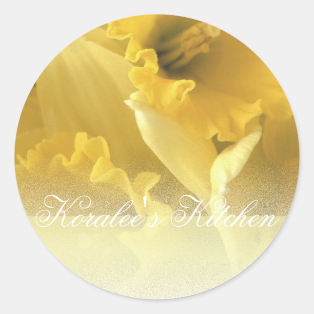 Daffodils 1 spice jar labels (Front)