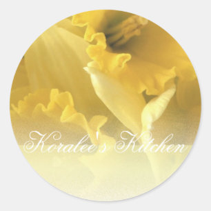 Daffodils 1 spice jar labels