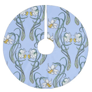 Daffodils Art: Nouveau Spring Brushed Polyester Tree Skirt
