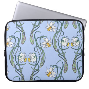 Daffodils Art: Nouveau Spring Laptop Sleeve