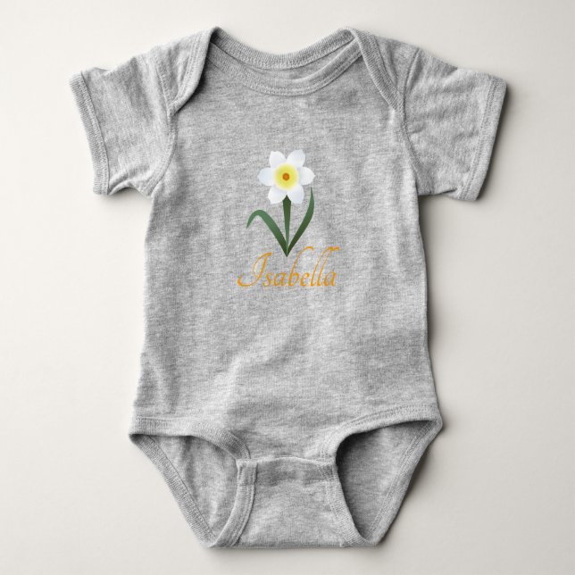 Daffodils Baby Bodysuit (Front)