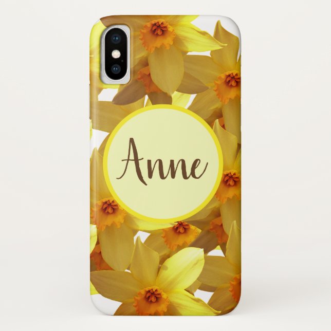 Daffodils Bloom personalized  iPhone Case (Back)