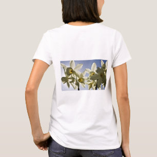 Daffodils blooming with a spring blue sky T-Shirt