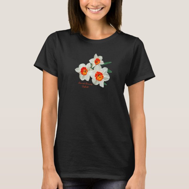 Daffodils Botanical Flower T-Shirt (Front)