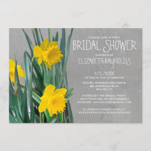 Daffodils Bridal Shower Invitations