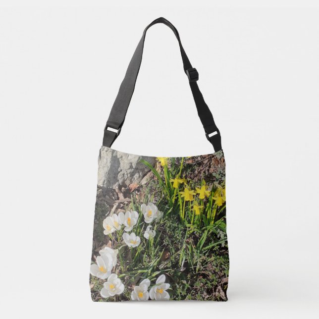 Daffodils & Crocus Crossbody Bag (Front)