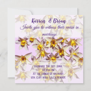 Daffodils Custom  Wedding Invitation