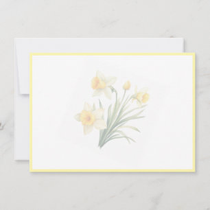 Daffodils Flat Note Card
