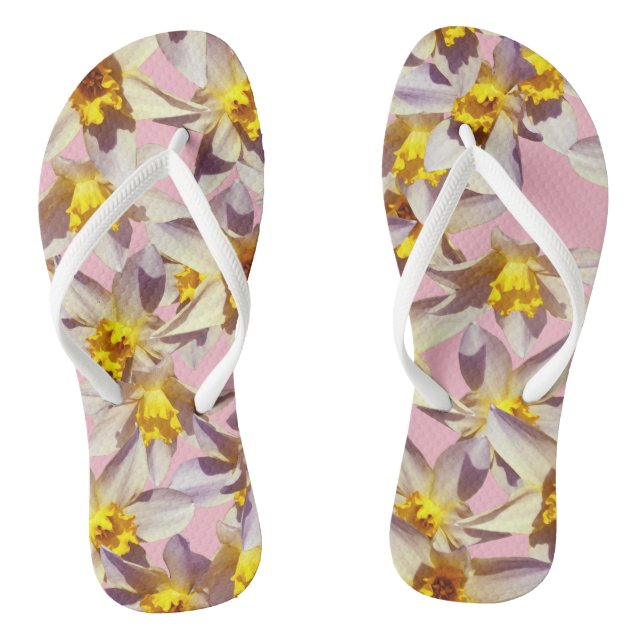 Daffodils Flip Flops (Footbed)