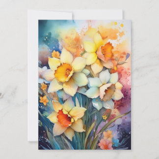 Daffodils in Watercolor