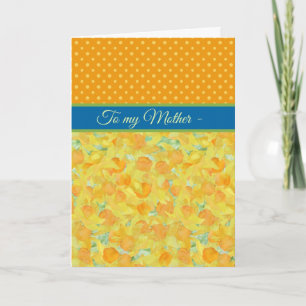 Daffodils, March Birthday Card, for Mother Card