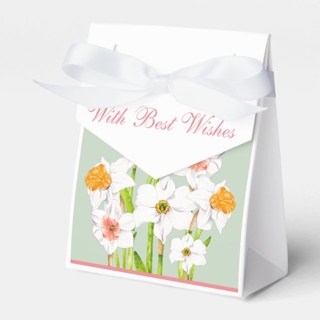 Daffodils on a Favour Box (Front Side)