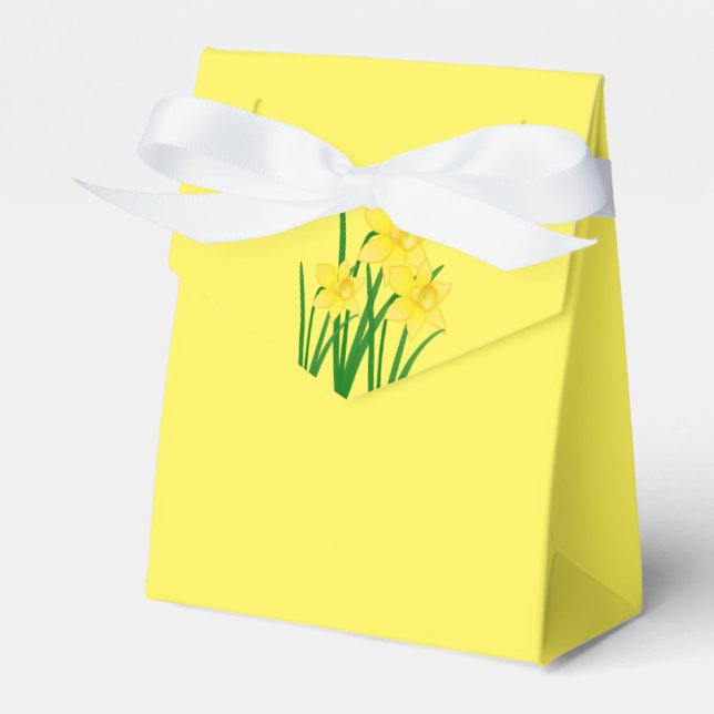 Daffodils Party Favour Box (Front Side)