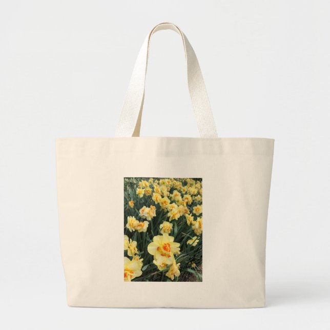 Daffodils Photo Large Tote Bag (Front)