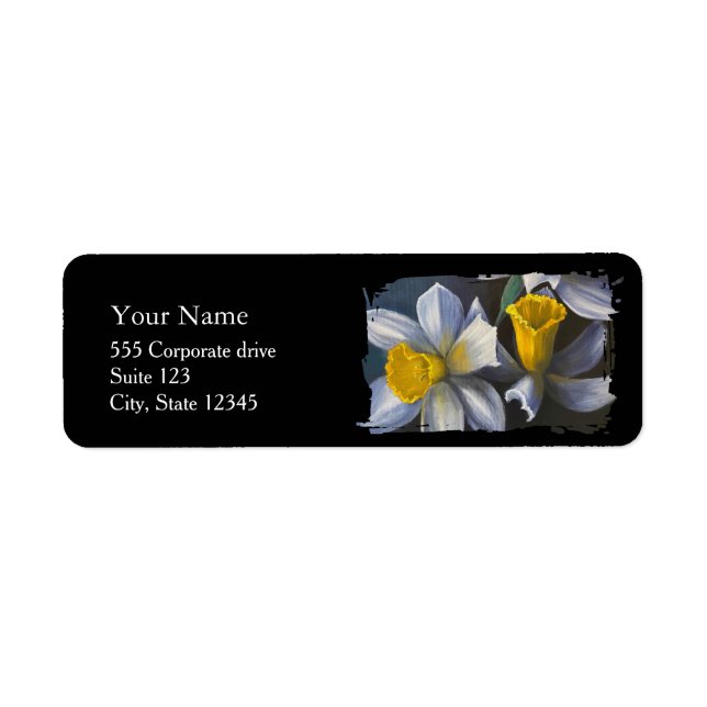 Daffodils Return Address Labels (Front)
