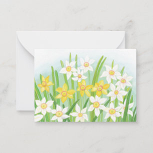 Daffodils signs of spring  card