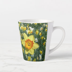 Daffodils Spring Fl. Field Yellow Orange Latte Mug