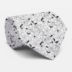 Daffodils spring floral pattern tie