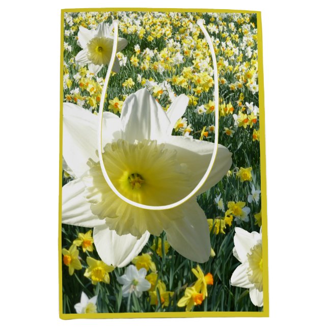 Daffodils Spring Flowers Field Gift Bag (Front)
