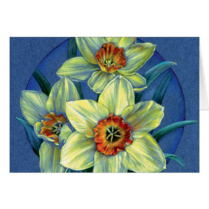 Daffodils – the joys of spring art everyday card